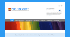 Desktop Screenshot of prideinsport.info