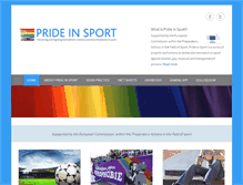 Tablet Screenshot of prideinsport.info